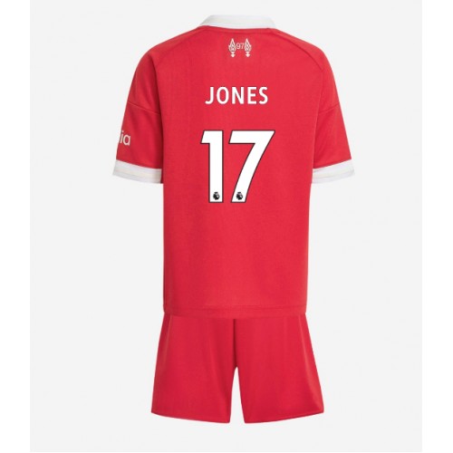 Liverpool Curtis Jones #17 Koti Peliasu Lasten 2025-26 Lyhythihainen (+ Lyhyet housut)